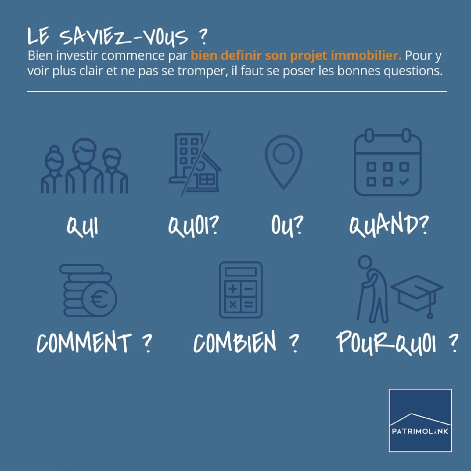 questions préalables à l'investissement